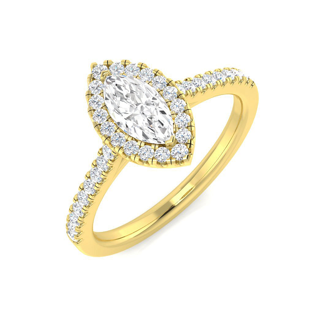 Diamond Brougham Engagement Ring | 0.5ct - 1.5ct