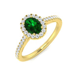 Diamond Swansea Emerald Ring | 1ct | Hallmarked Gold & Platinum