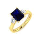 Diamond Highgrove Blue Sapphire Ring | 0.75ct - 4ct