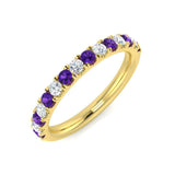 Diamond Framlingham Amethyst Ring | 0.33ct - 0.5ct