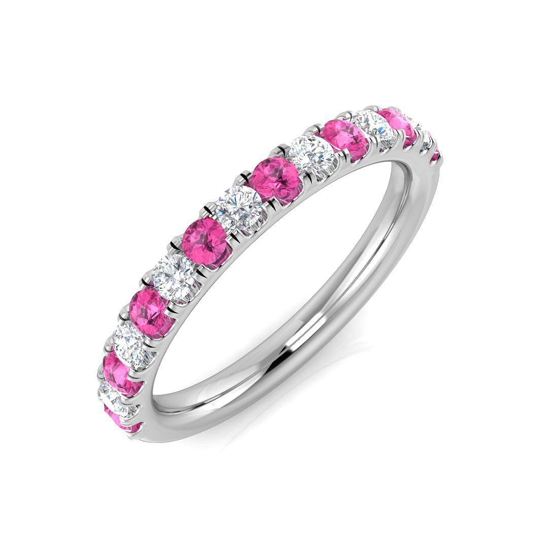 0.52Ct Diamond Ring in 9k White Gold | Ring Size - M