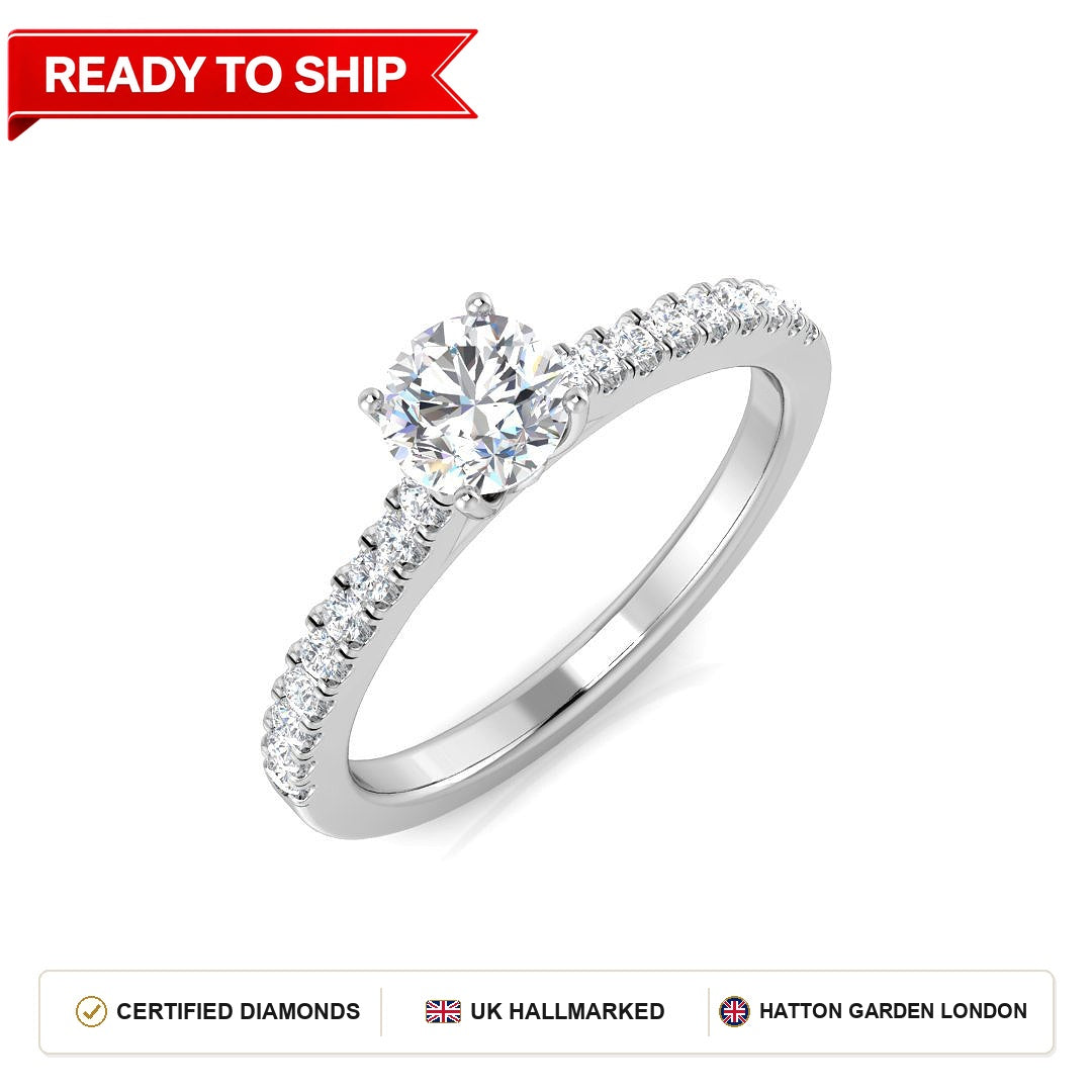Lab grown diamond earring