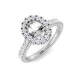Diamond kavisse Blue Sapphire Ring | 0.5ct - 1.75ct