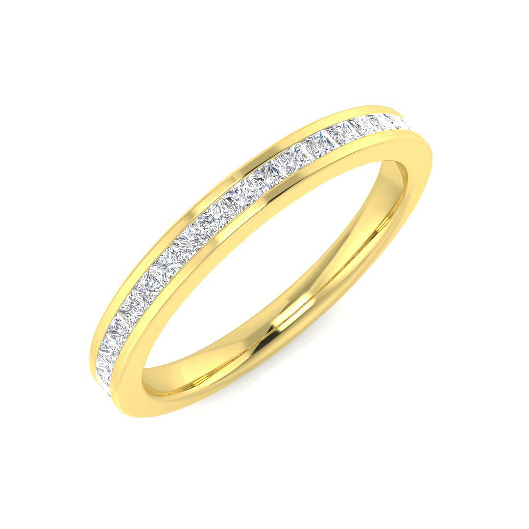 Lab-Grown Diamond Princess Half Eternity Ring | 0.33ct