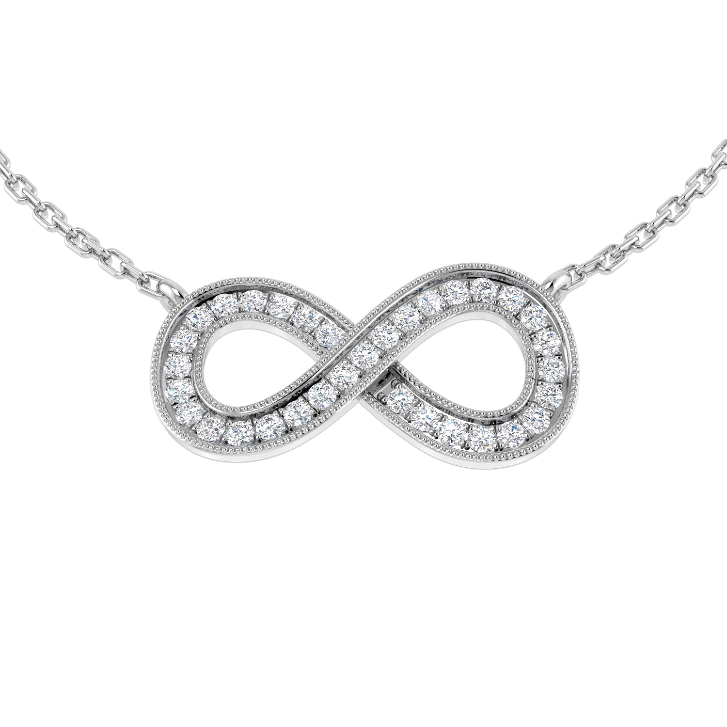 Victor Diamond Necklace 0.2ct to 0.3ct Gold Platinum