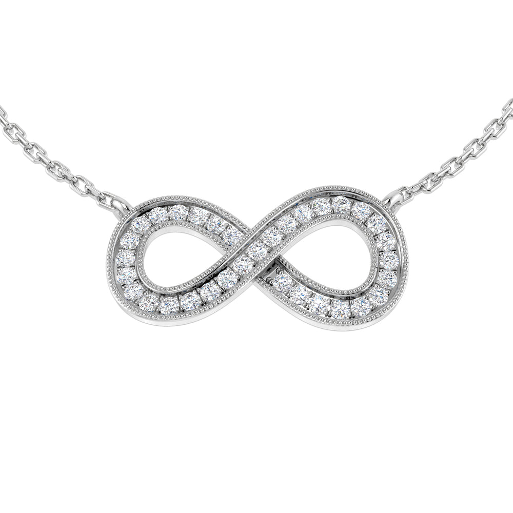 Victor Diamond Necklace 0.2ct to 0.3ct Gold Platinum