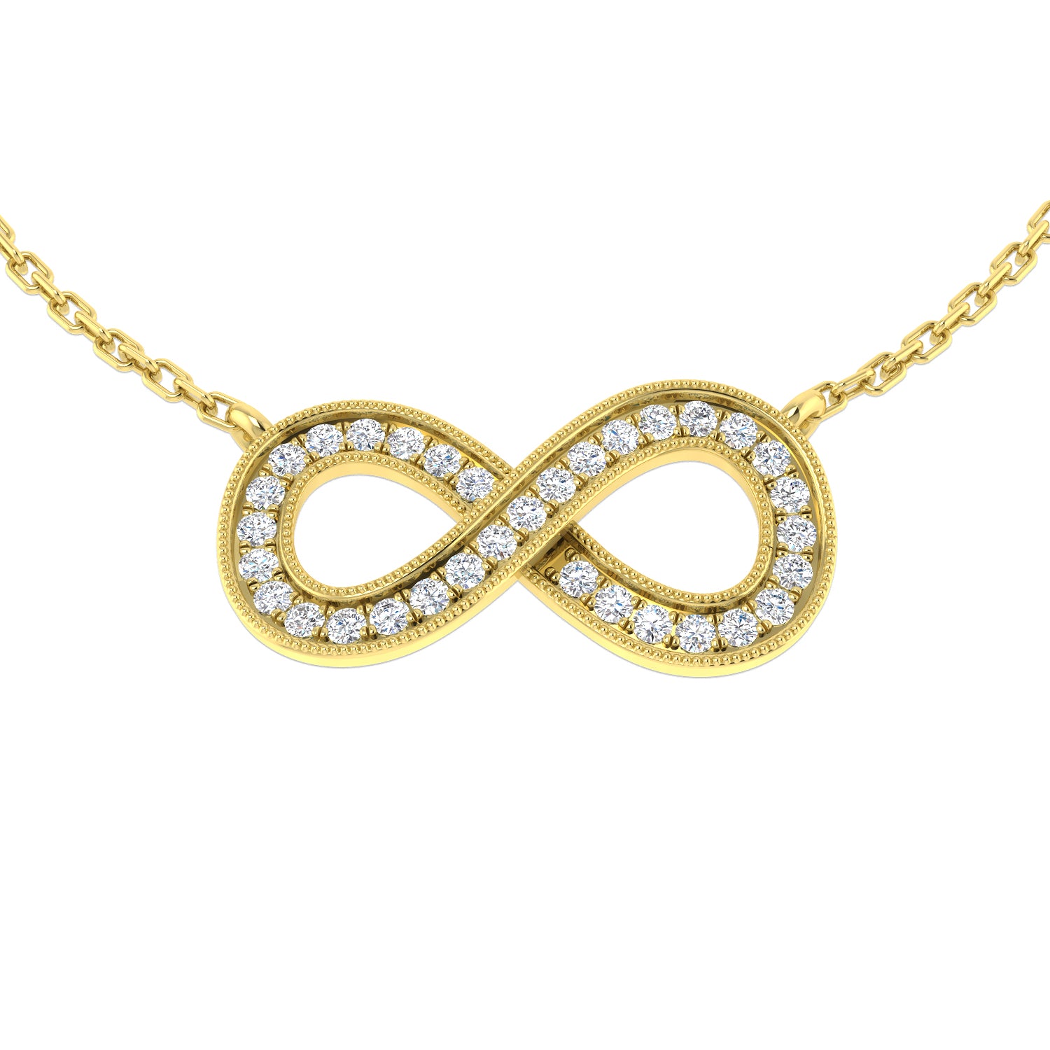 Victor Diamond Necklace 0.2ct to 0.3ct Gold Platinum