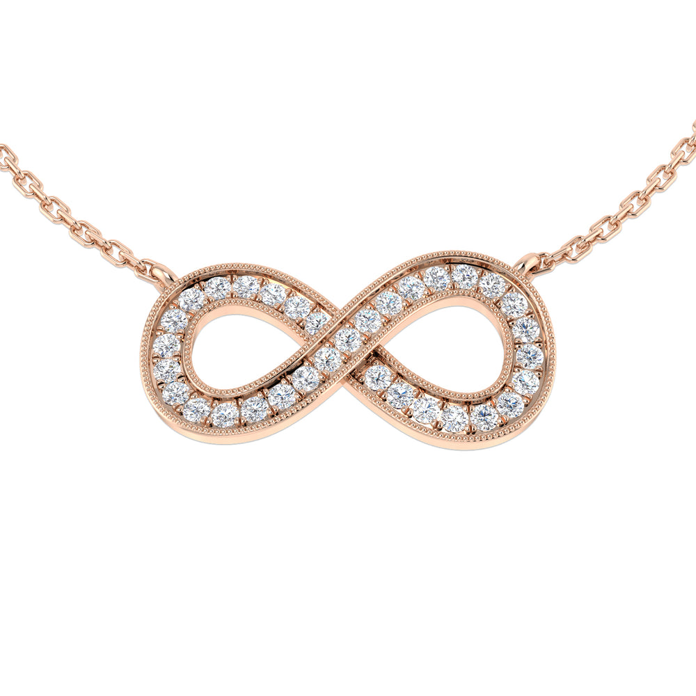 Victor Diamond Necklace 0.2ct to 0.3ct Gold Platinum