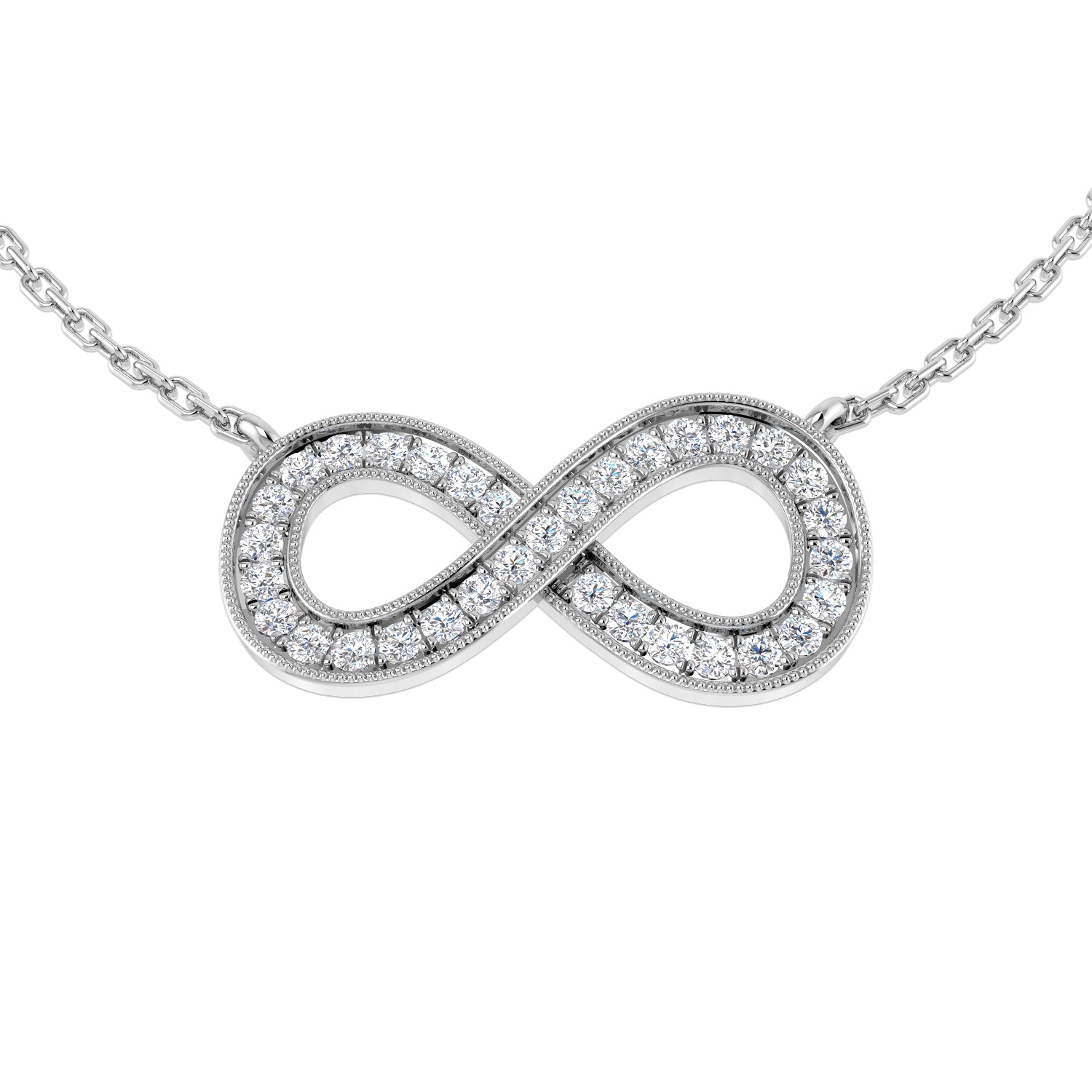 Victor Diamond Necklace 0.2ct to 0.3ct Gold Platinum
