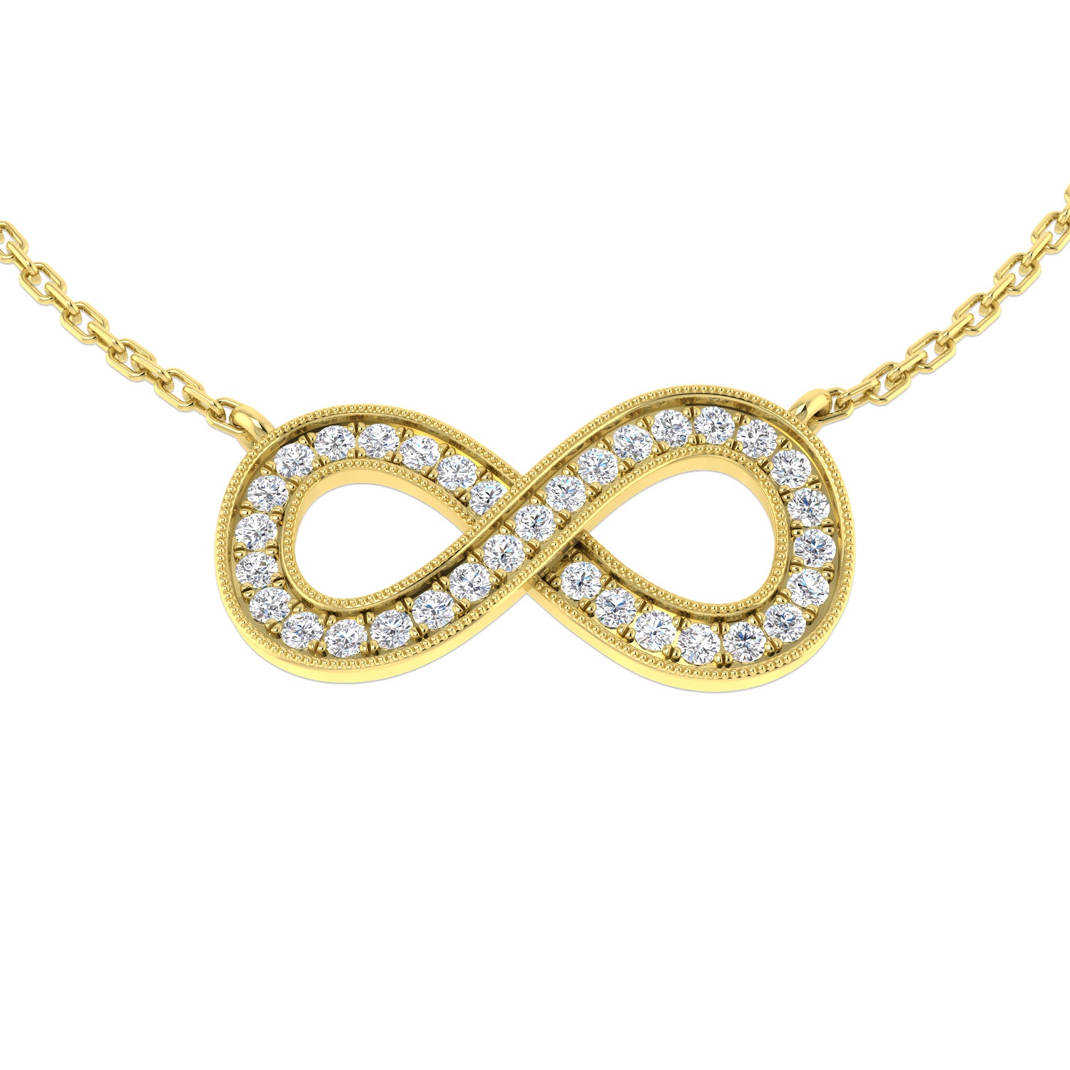 Victor Diamond Necklace 0.2ct to 0.3ct Gold Platinum