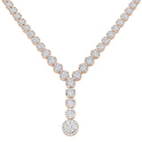 Fresh Cluster Necklace 9.5ct Gold and Platinum