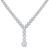 Fresh Cluster Necklace 9.5ct Gold and Platinum