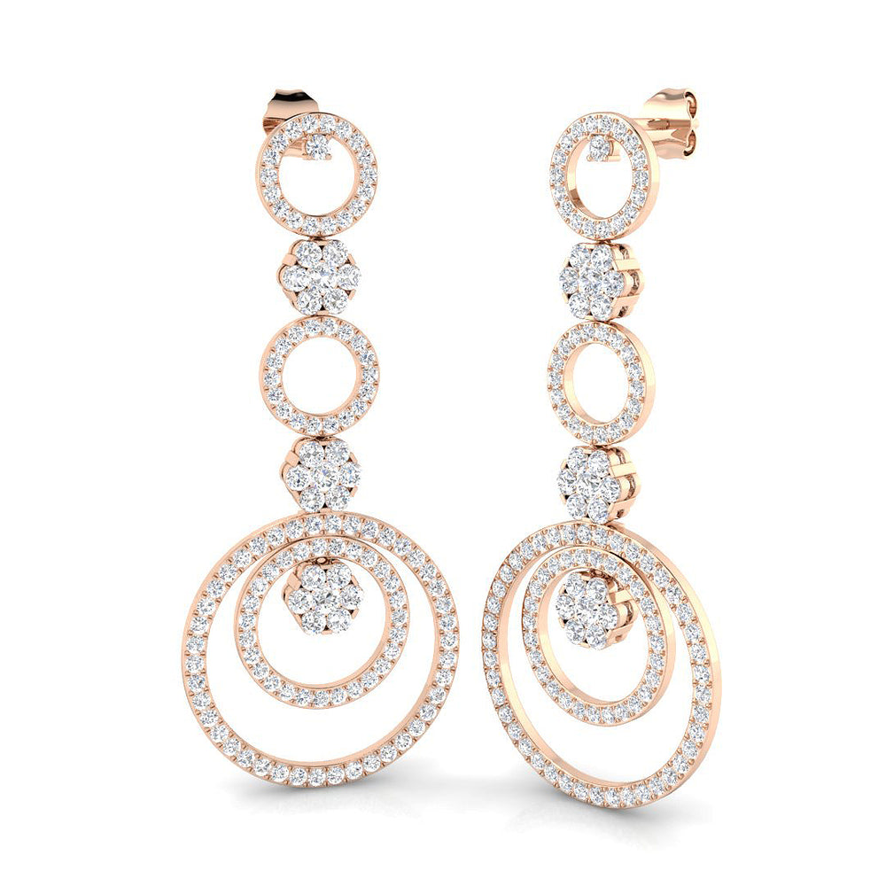 Given with Care Diamond Earring 3.5 ct  Platinum, 9ct, 18ct White, Yellow & Rose Gold | Handcrafted Fine Jewellery-11