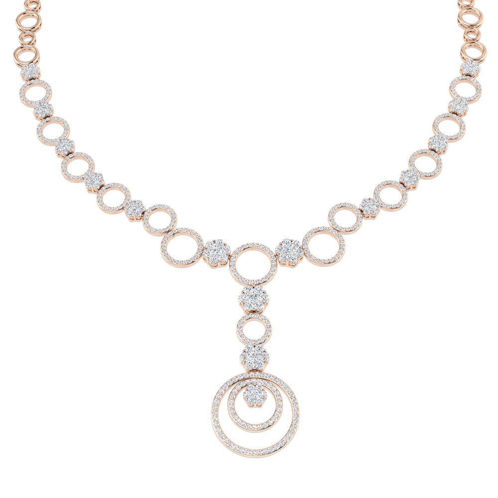 Sarah Diamond Fancy Necklace 6.5ct Gold Platinum