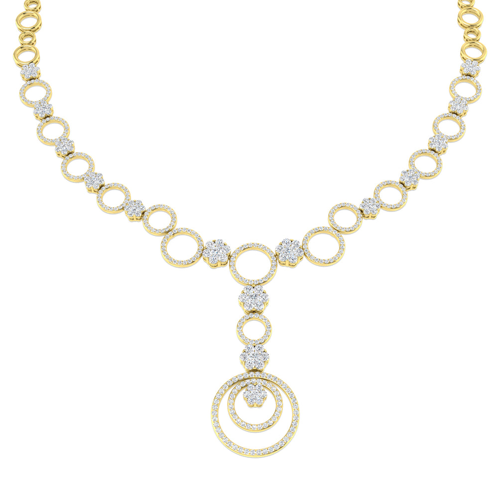 Sarah Diamond Fancy Necklace 6.5ct Gold Platinum