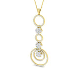 Crocus Diamond Circle of Life Pendant 1.25ct to 1.5ct Gold (Without Chain )