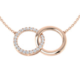 Clary Diamond Circle of Life Necklace 0.5ct Gold Platinum