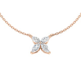 Demi Diamond Necklace 0.75ct Gold Platinum Shape