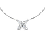 Demi Diamond Necklace 0.75ct Gold Platinum Shape