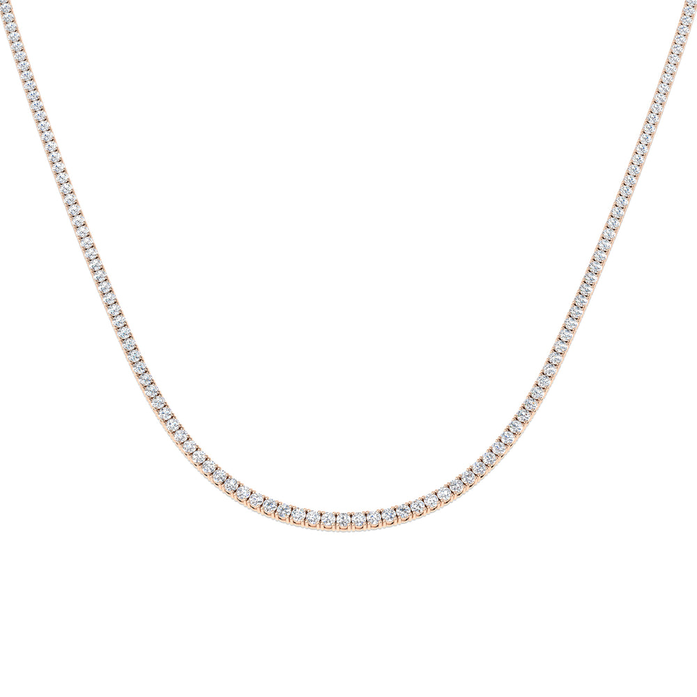 Ancut Tennis Necklace 2.5ct to 29ct Diamond Gold Platinum