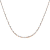 Ancut Tennis Necklace 2.5ct to 29ct Diamond Gold Platinum