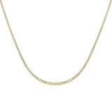 Ancut Tennis Necklace 2.5ct to 29ct Diamond Gold Platinum