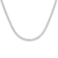 20.30 Ct D-E/VS Lab Grown Diamond Tennis Necklaces 9k White Gold Ready To Ship