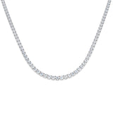 Ancut Tennis Necklace 2.5ct to 29ct Diamond Gold Platinum