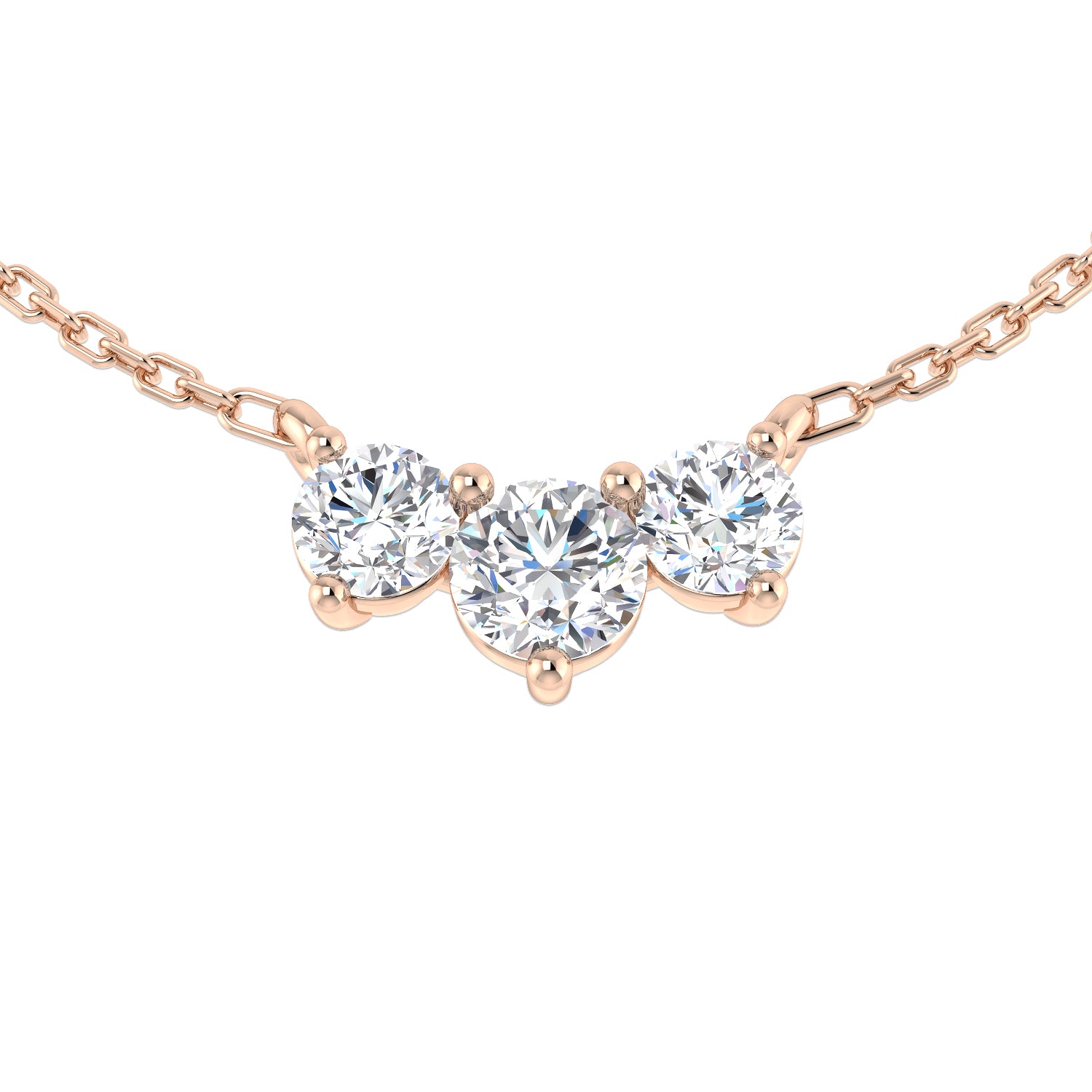 Una Drop Necklace 0.75ct Diamond  Gold Platinum