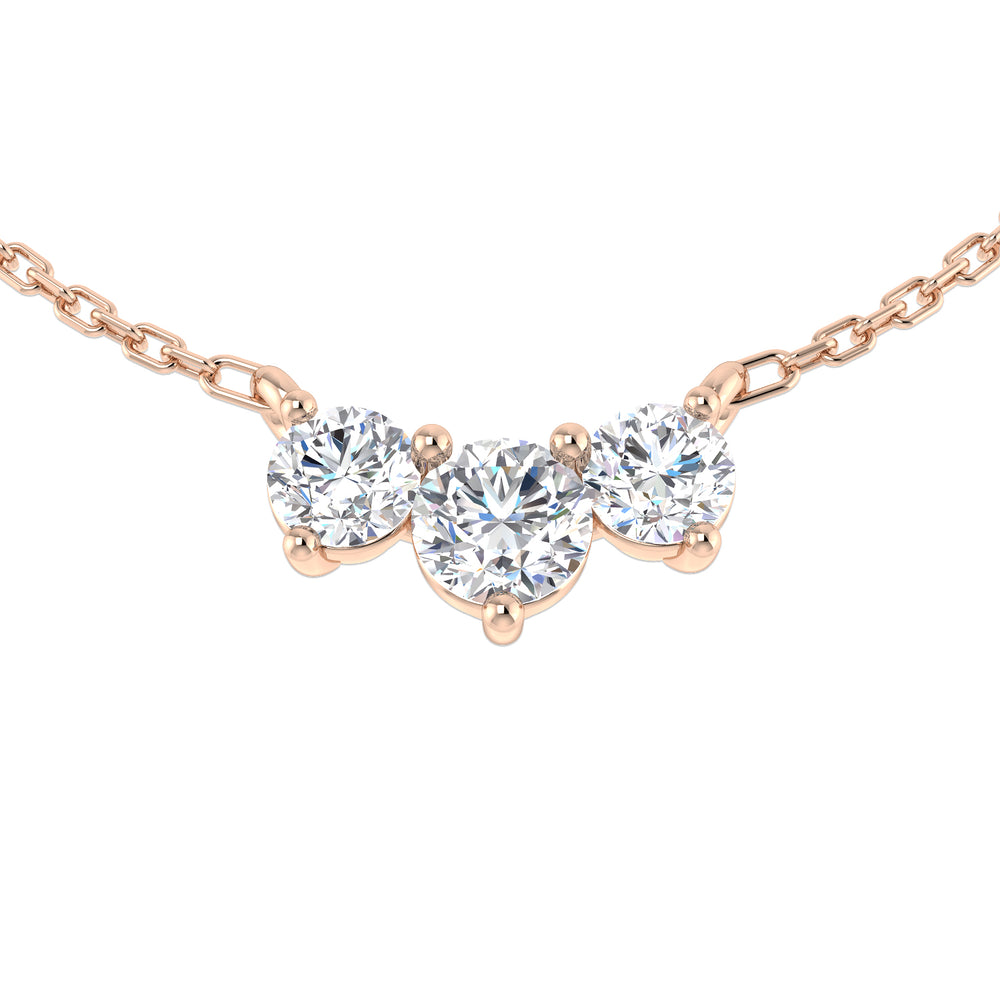 Una Drop Necklace 0.75ct Diamond  Gold Platinum