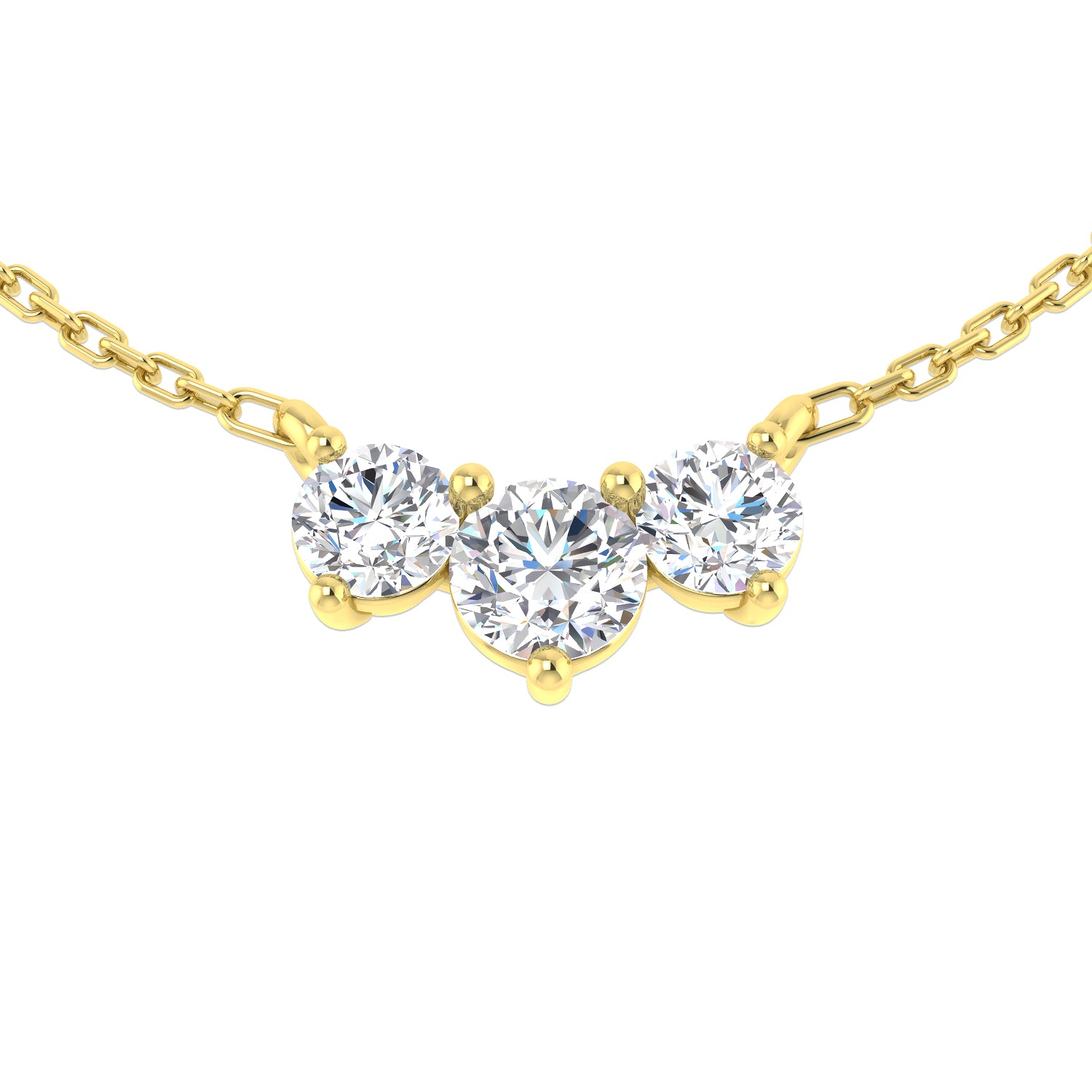 Una Drop Necklace 0.75ct Diamond  Gold Platinum