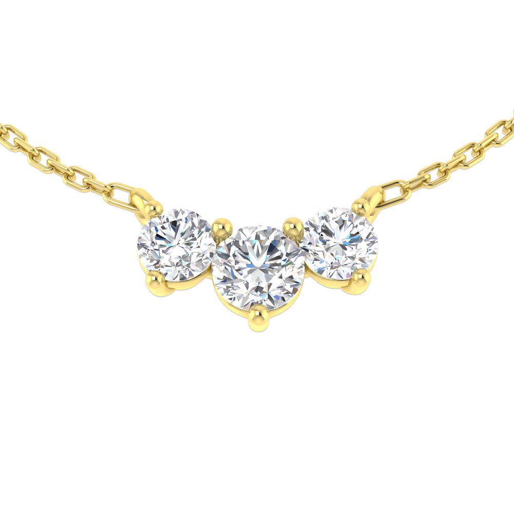 Una Drop Necklace 0.75ct Diamond  Gold Platinum