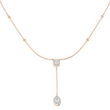 Connie Diamond Drop Necklace 1ct Gold Platinum