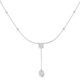 Connie Diamond Drop Necklace 1ct Gold Platinum