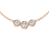 Delia Diamond Drop Necklace 0.33ct to 0.75ct Gold Platinum