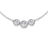 Delia Diamond Drop Necklace 0.33ct to 0.75ct Gold Platinum