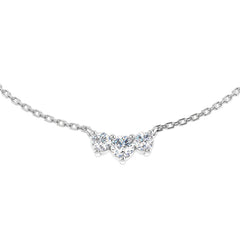 0.40 Ct DE/VS Lab Grown Diamond Drop Necklace 9k White Gold Ready To Ship