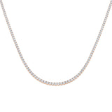 Ancut Tennis Necklace 2.5ct to 29ct Diamond Gold Platinum
