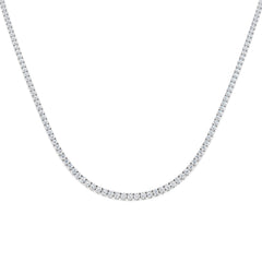 7.9 Carat D-E/VS Lab Grown Diamond Tennis Necklace 9k White Gold Ready To Ship