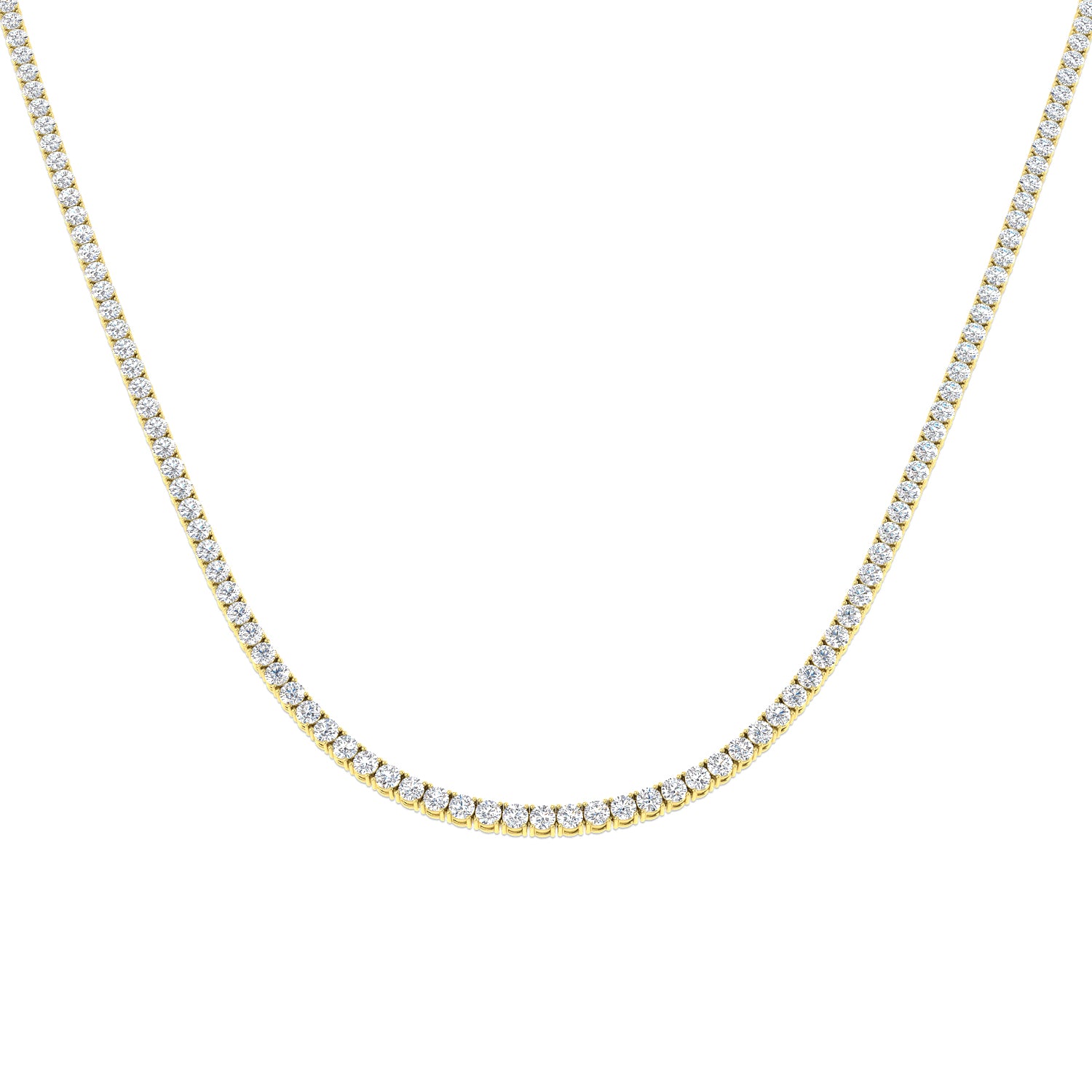 Ancut Tennis Necklace 2.5ct to 29ct Diamond Gold Platinum