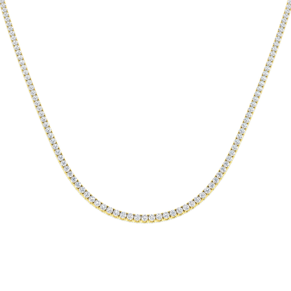 Ancut Tennis Necklace 2.5ct to 29ct Diamond Gold Platinum