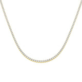 Ancut Tennis Necklace 2.5ct to 29ct Diamond Gold Platinum