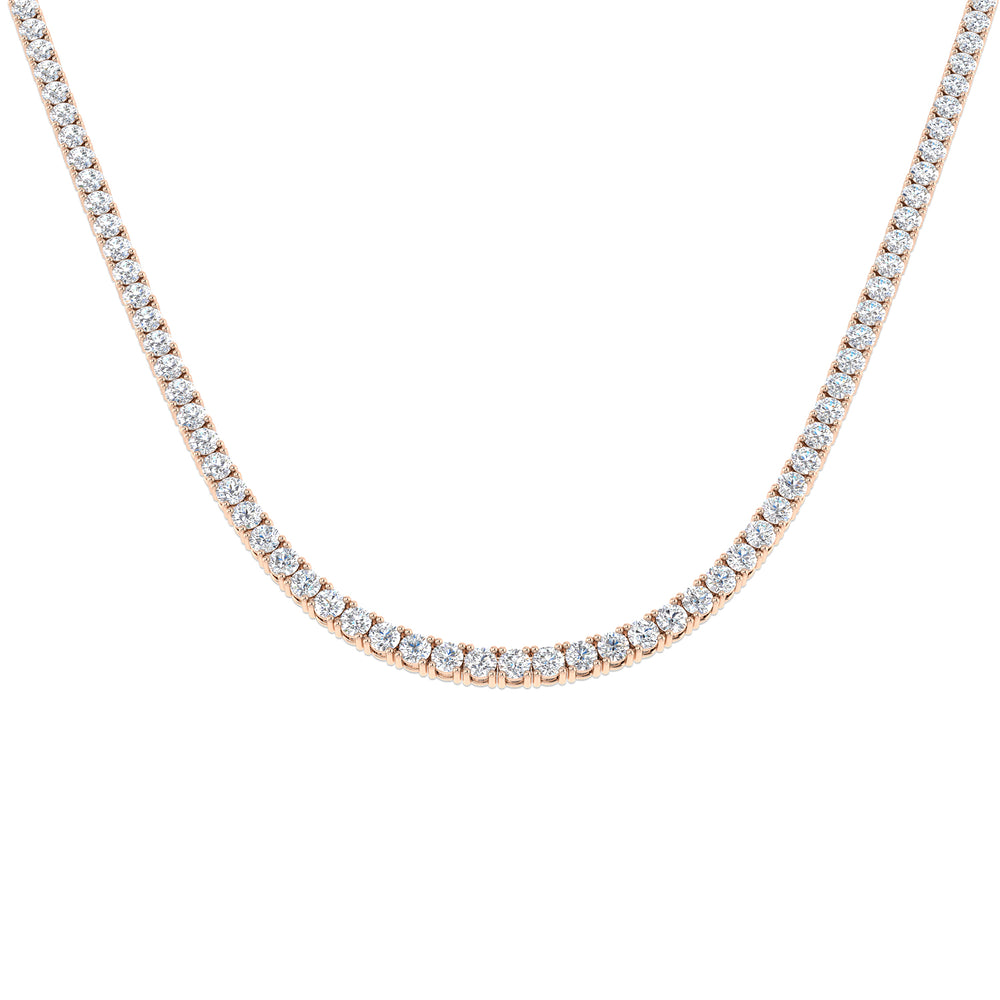 Ancut Tennis Necklace 2.5ct to 29ct Diamond Gold Platinum