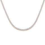 Ancut Tennis Necklace 2.5ct to 29ct Diamond Gold Platinum