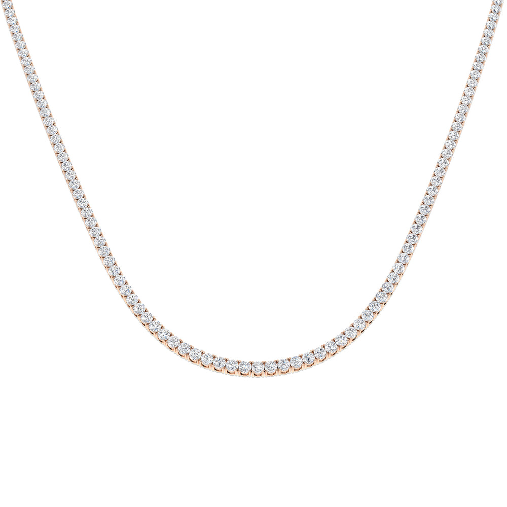 Ancut Tennis Necklace 2.5ct to 29ct Diamond Gold Platinum