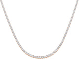 Ancut Tennis Necklace 2.5ct to 29ct Diamond Gold Platinum