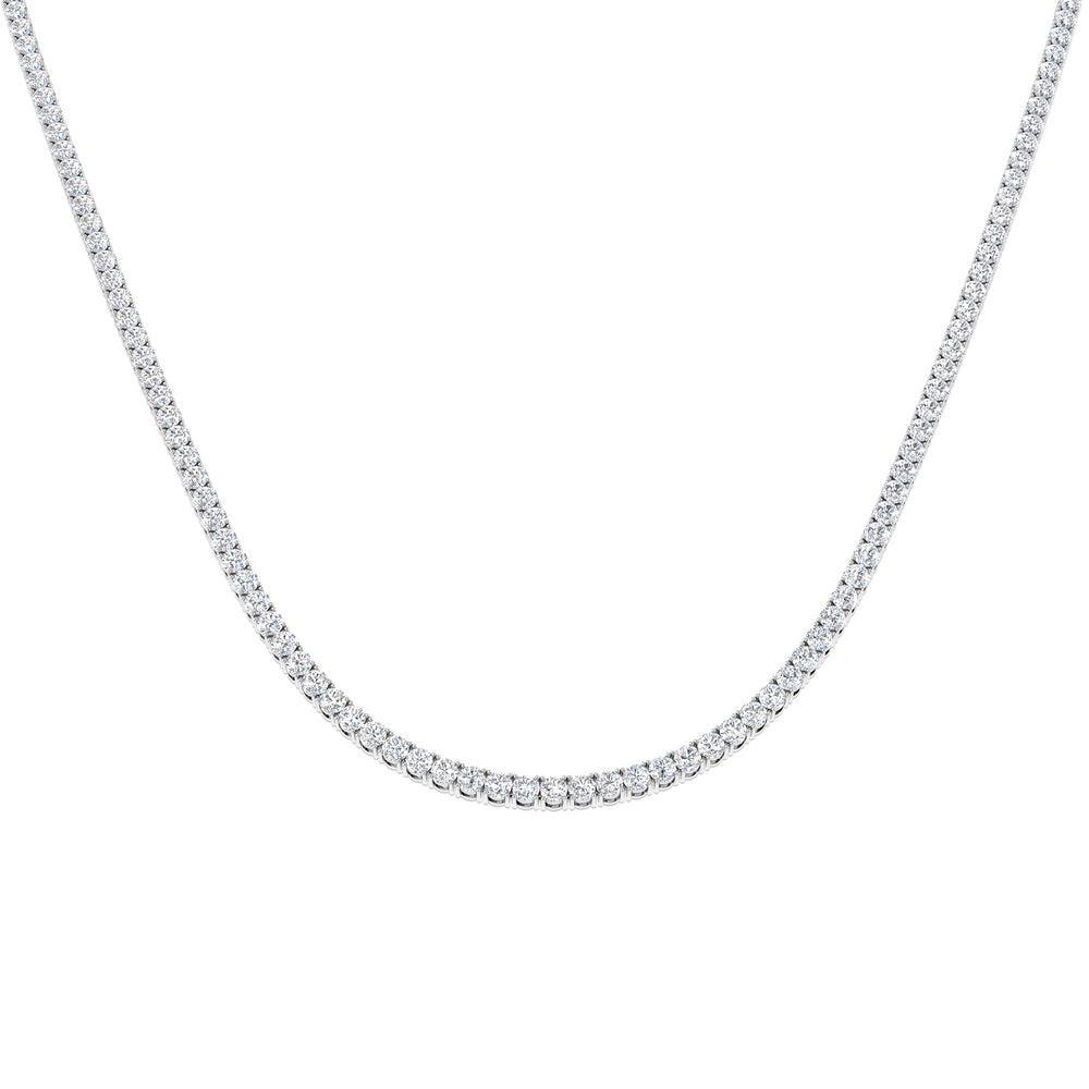 Ancut Tennis Necklace 2.5ct to 29ct Diamond Gold Platinum