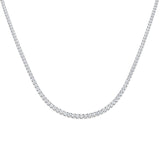 Ancut Tennis Necklace 2.5ct to 29ct Diamond Gold Platinum