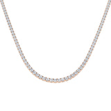 Ancut Tennis Necklace 2.5ct to 29ct Diamond Gold Platinum