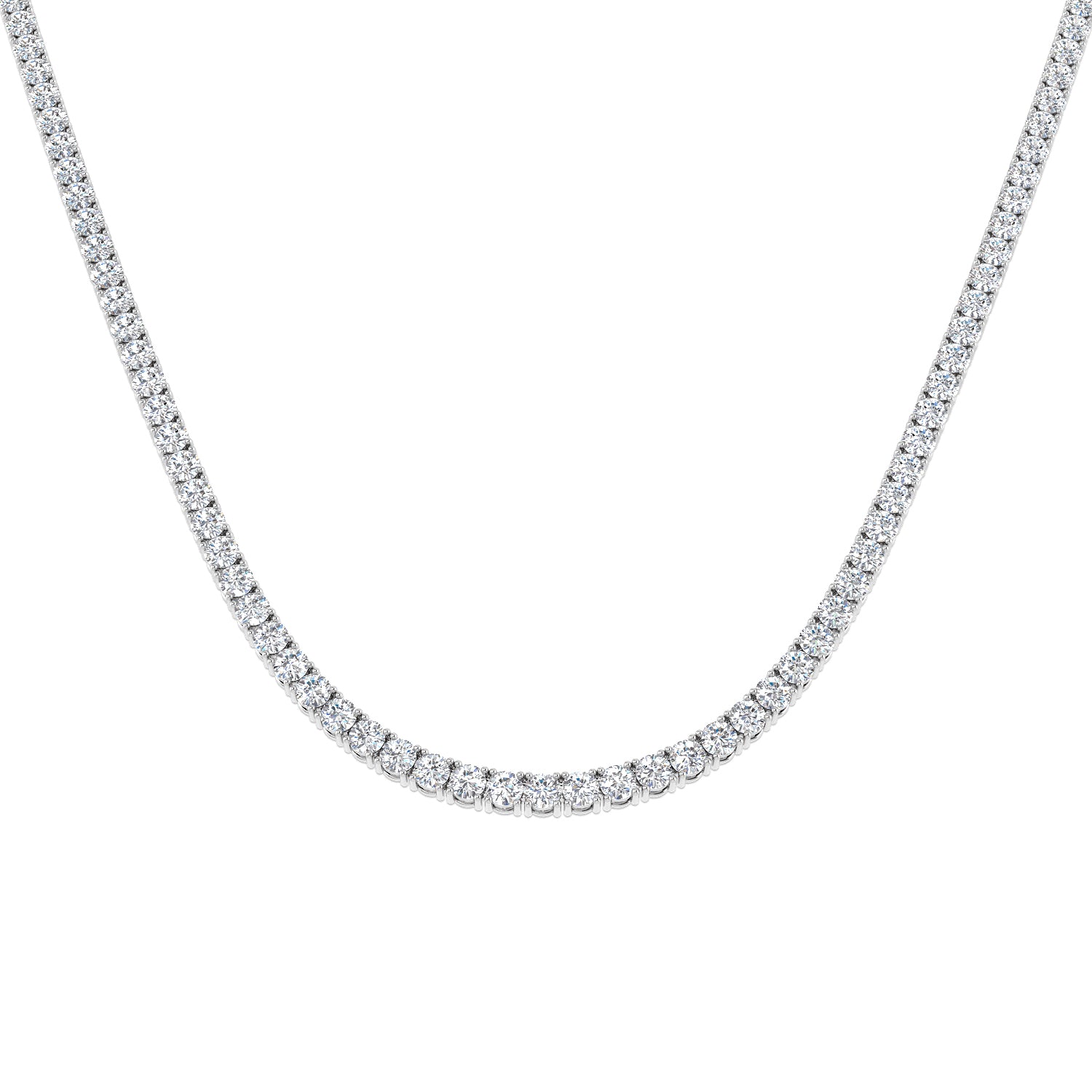 Ancut Tennis Necklace 2.5ct to 29ct Diamond Gold Platinum